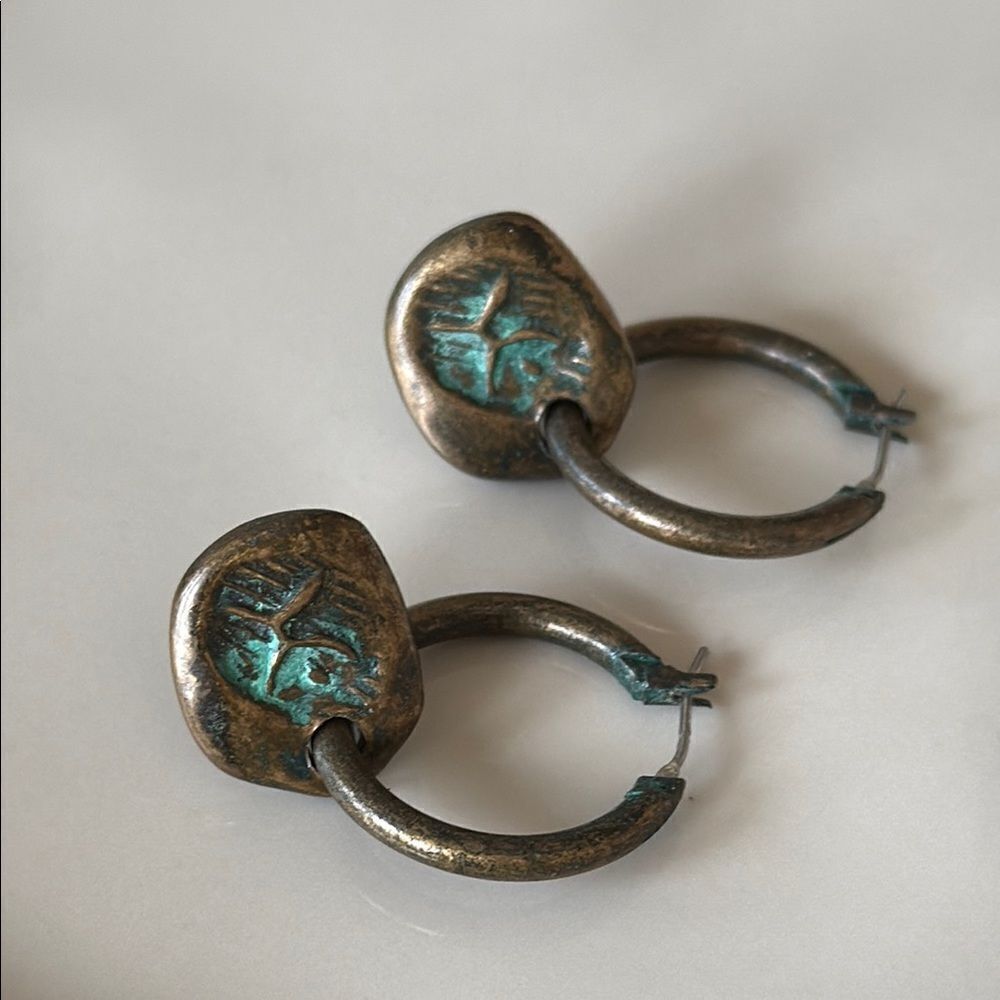 C Stein earrings